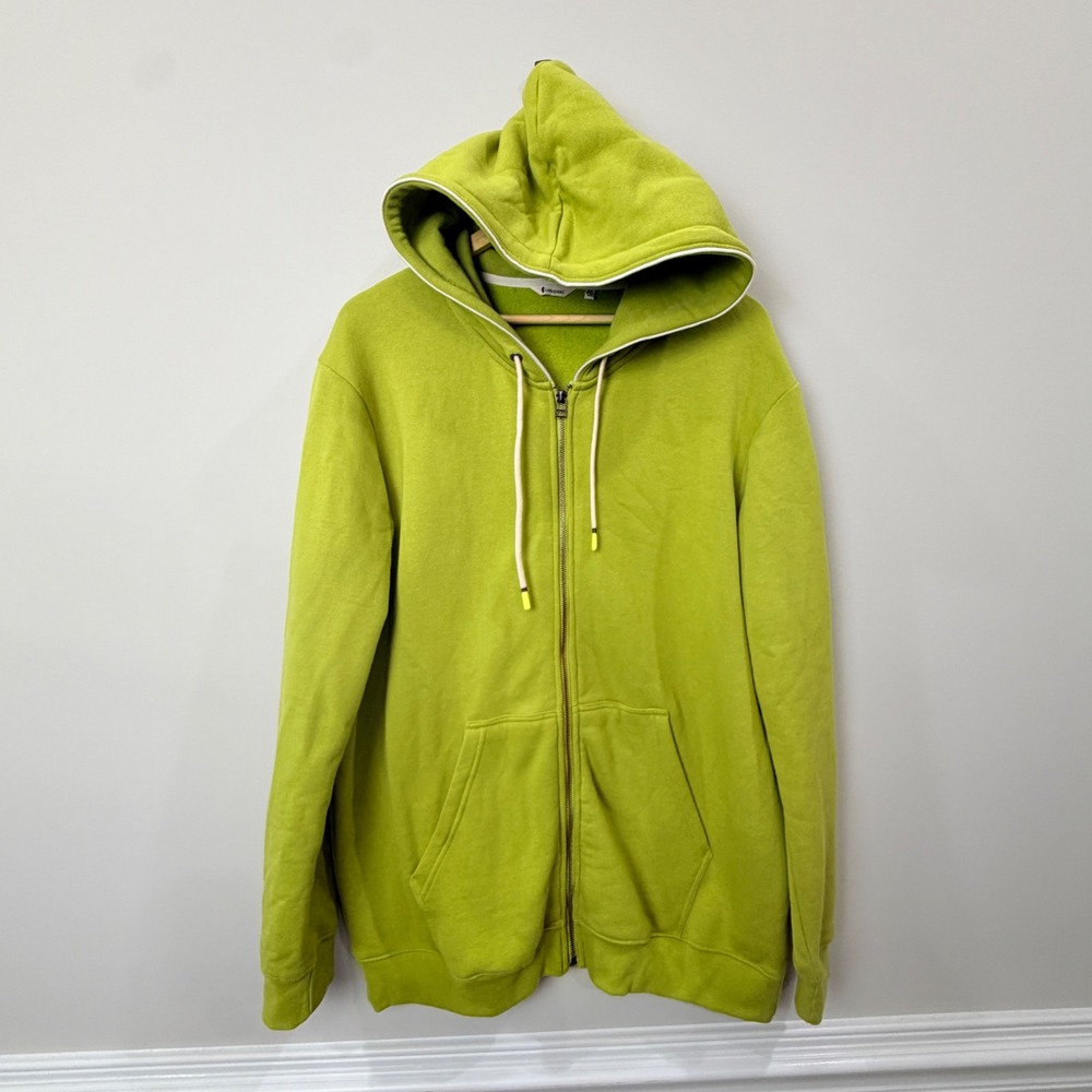 Cotopaxi Womens 1X Organic Full-Zip Hoodie Do Good Green Sweatshirt Sustainable
